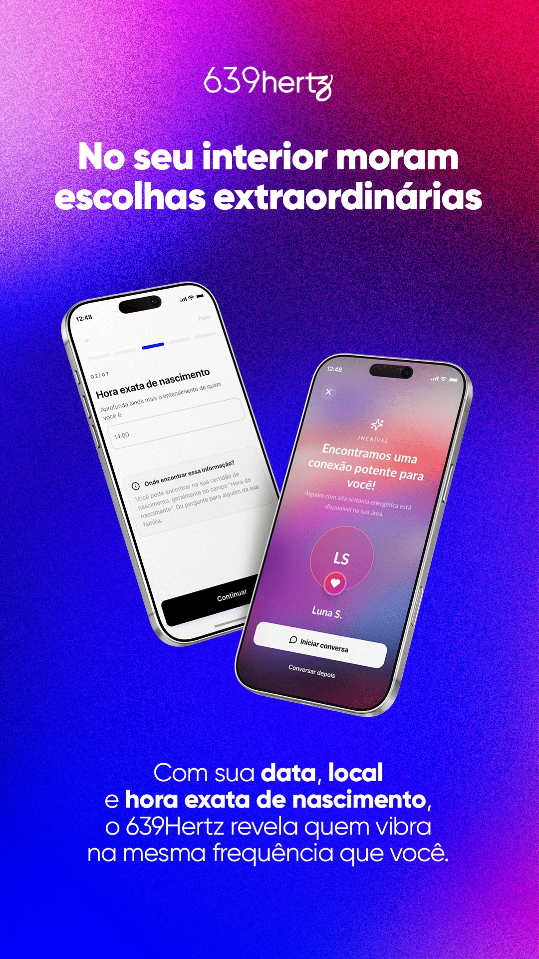 639Hertz – app de conexão screenshot
